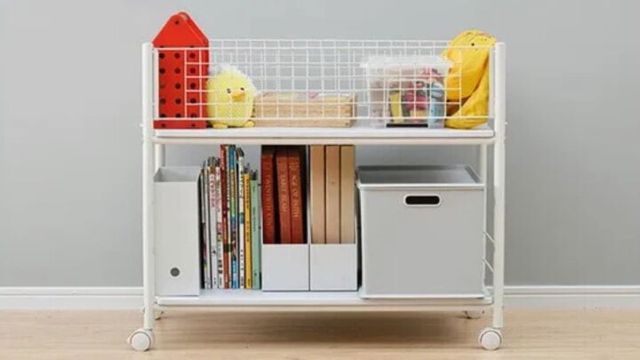 YAMAZEN Storage rack with casters 1