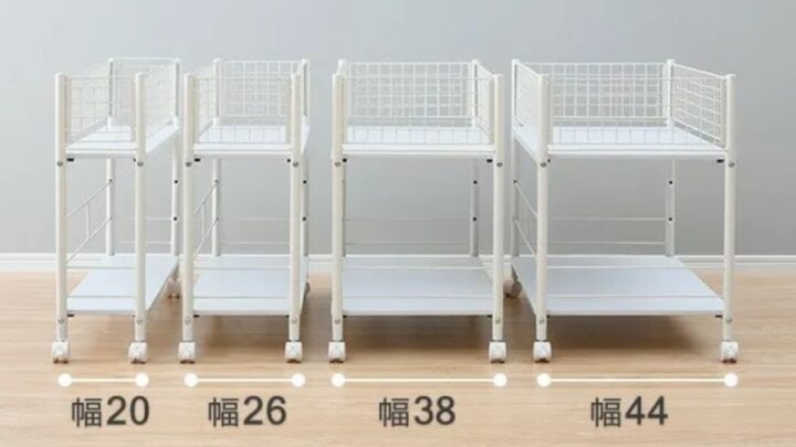 YAMAZEN Storage rack with casters 2